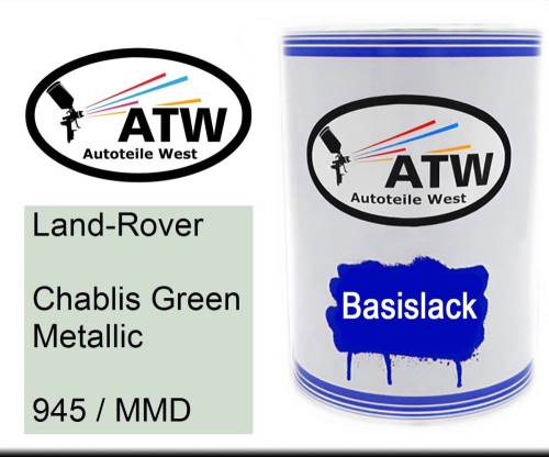 Land-Rover, Chablis Green Metallic, 945 / MMD: 500ml Lackdose, von ATW Autoteile West.